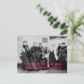 Invitation Carte Postale Voyage vintage (Debout devant)