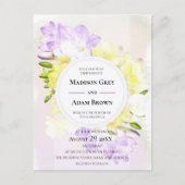 Invitation Carte Postale Watercolor Freesia (Devant)