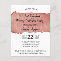 Watercolor Winery 50 & Fabuleuse fête d'anniversai