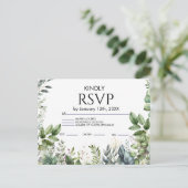 Invitation Carte Postale  Wedding RSVP Card (Debout devant)