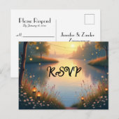 Invitation Carte Postale Whispers au bord de l'eau (Devant / Derrière)