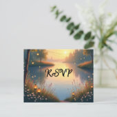 Invitation Carte Postale Whispers au bord de l'eau (Debout devant)