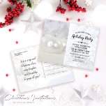 Invitation Carte Postale White Winter Wonderland Christmas Party<br><div class="desc">Profitez de la saison des Fêtes avec nos Invitations de Noël White Winter Wonderland, conçues avec amour et précision par Mylini Design. Avec une touche chaleureuse de magie hivernale, ces invitations donnent le ton parfait pour vos célébrations de Noël, qu'il s'agisse de réunions familiales ou de fêtes d'entreprise. Conçues avec...</div>