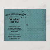 Invitation Carte Postale Wicked Witch (Dos)