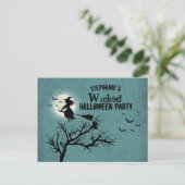 Invitation Carte Postale Wicked Witch (Debout devant)
