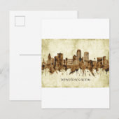 Invitation Carte Postale Winston-Salem Caroline du Nord (Devant / Derrière)