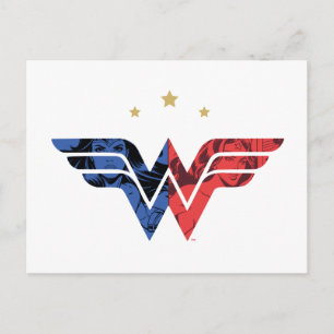 Invitation Carte Postale Wonder Woman Moderne & Retro Reic Comic Overlay Lo