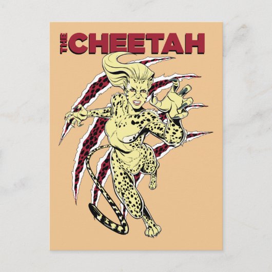 Invitation Carte Postale WW84 | La bande dessinée Cheetah Retro (Devant)