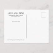 Invitation Carte Postale Yoga Open House Karma (Dos)