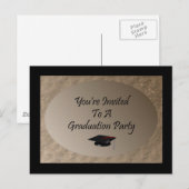 Invitation Carte Postale You&apos ; re Invité à une fête de graduation (Devant / Derrière)
