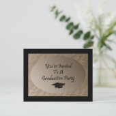 Invitation Carte Postale You&apos ; re Invité à une fête de graduation (Debout devant)