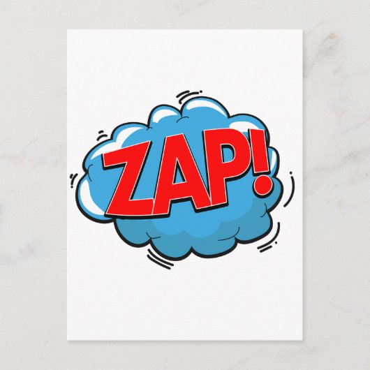 INVITATION CARTE POSTALE ZAP ! (Devant)