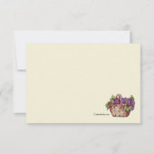 Invitation Carte-réponse pour le Mariage au Vignoble (Dos)