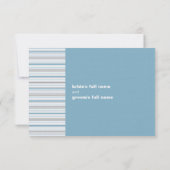Invitation Carte RSVP Amara Stripe Cornflower (Dos)