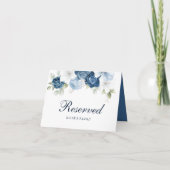 Invitation Carte-symbole Floral Dusty Blue Eucalyptus réservé (Dos)