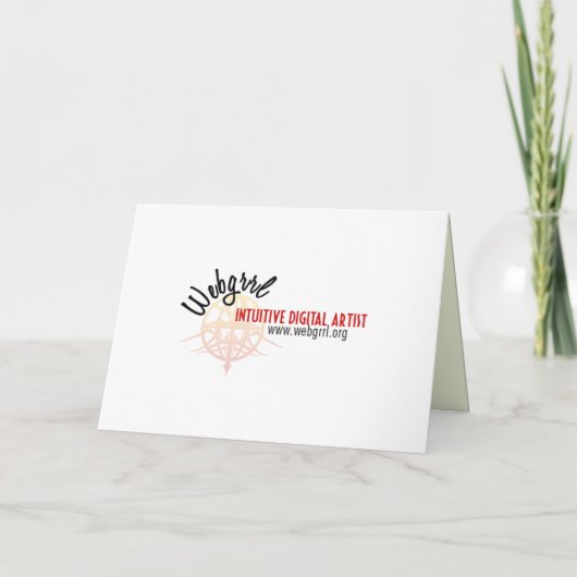 Invitation Carte verte fractale (Dos)