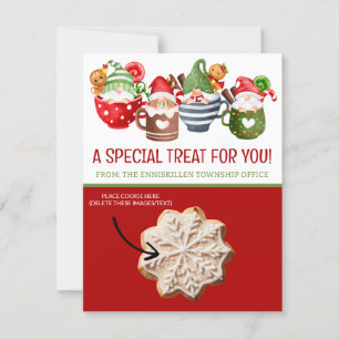 Invitation Cartes-cookies de Noël, Cartes-cadeaux personnalis