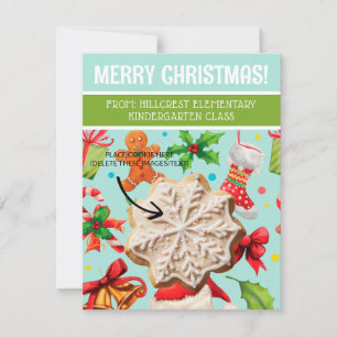 Invitation Cartes-cookies de Noël, Cartes-cadeaux personnalis