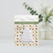 Invitation Cartes-cookies de Noël, Cartes-cadeaux personnalis (Debout devant)