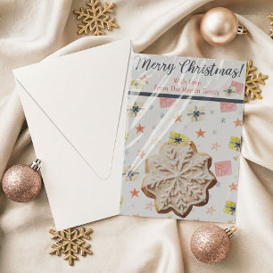 Invitation Cartes-cookies de Noël, Cartes-cadeaux personnalis