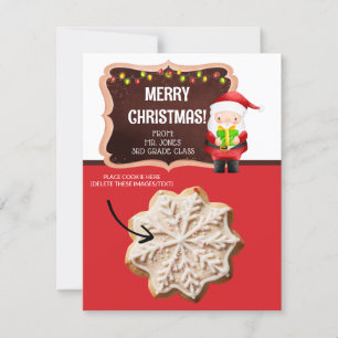 Invitation Cartes-cookies de Noël, Cartes-cadeaux personnalis