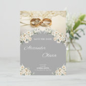 Invitation "Cartes d'invitation de mariage chic : des modèles (Debout devant)