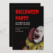 Invitation "Cartes d'invitation pour une soirée Halloween de  (Devant / Derrière)