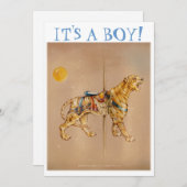 Invitation - Cartes Faire-part - Carousel Tiger (Devant / Derrière)