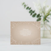 Invitation Carton de détails inspirés de Baby's Breath (Debout devant)