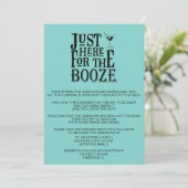 Invitation Carton de dîner de répétition de mariage drôle sar (Debout devant)