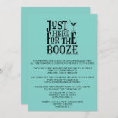 Invitation Carton de dîner de répétition de mariage drôle sar (Devant / Derrière)