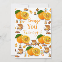 Carton de gâteau aux oranges Joyeux Anniversaire I