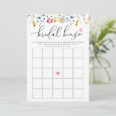 Invitation Carton de jeu de bingo à l'aquarelle personnalisab (Debout devant)
