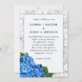 Invitation Carton de mariage à couches encadré avec Hydrangea (Devant)