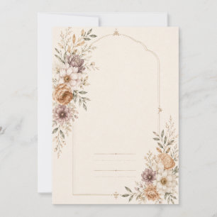 Invitation Carton de mariage d'art raffiné avec peinture roma