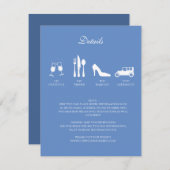 Invitation Carton de Mariage Pivoines Blanches DETAILS Invita (Devant / Derrière)