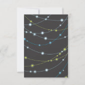 Invitation Carton de réception Bar Mitzvah STRINGS OF STAR (Dos)