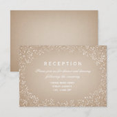 Invitation Carton de Réception Inspiré de Gypsophile (Devant / Derrière)