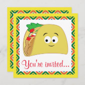 Invitation Carton de Taco (Devant / Derrière)