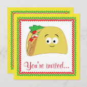 Invitation Carton de Taco (Devant / Derrière)