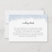 Invitation Carton d'information sur les détails du mariage à  (Devant)