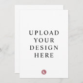 Invitation Carton d'invitation 5" x 7" (Devant / Derrière)