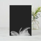 Invitation Carton d'invitation 5x7 Plumes blanches (Debout devant)