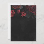 Invitation Carton d'invitation 60 ans Anniversaire Roses Roug (Dos)