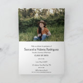 Invitation Carton d'invitation à huit photos avec angle noir (Intérieur)