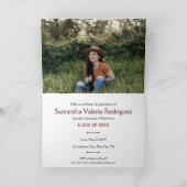 Invitation Carton d'invitation à huit photos inclinées bordea (Intérieur)