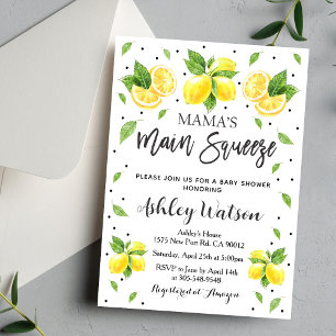 Invitation Carton d'invitation à la Baby Shower Mama Main Squ