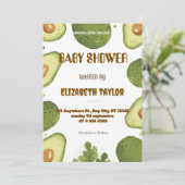 Invitation Carton d'invitation à la baby shower sur le thème (Debout devant)