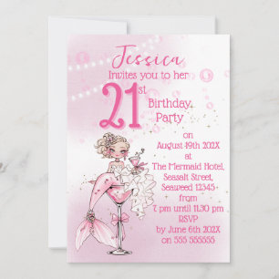 Invitation Carton d'invitation à la fête d'anniversaire de co