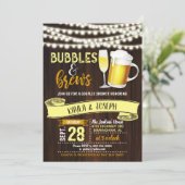 Invitation Carton d'invitation à la fête de couples Bulles &  (Debout devant)